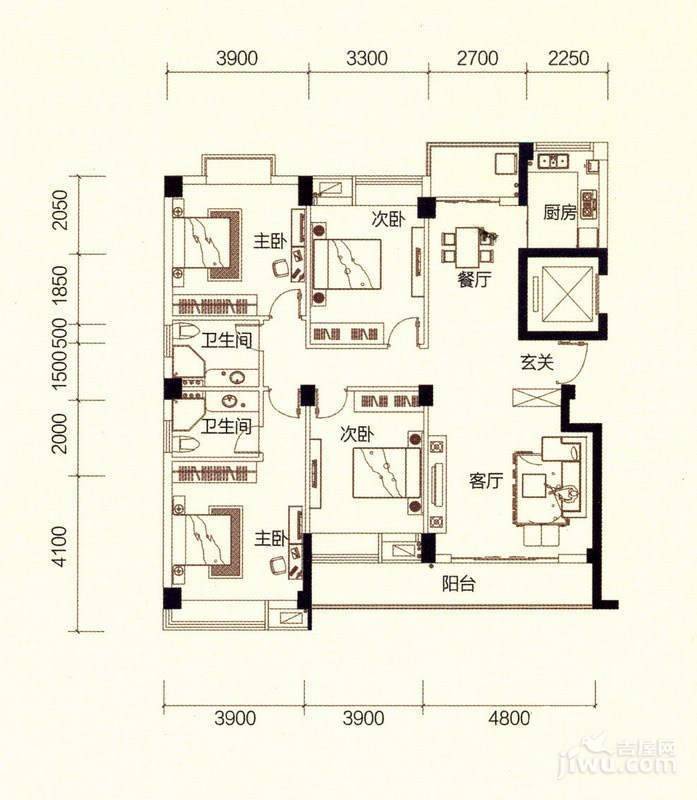 东厦东港花苑户型图