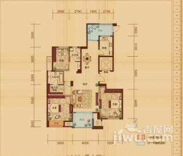 东田擎天半岛3室2厅2卫140㎡户型图