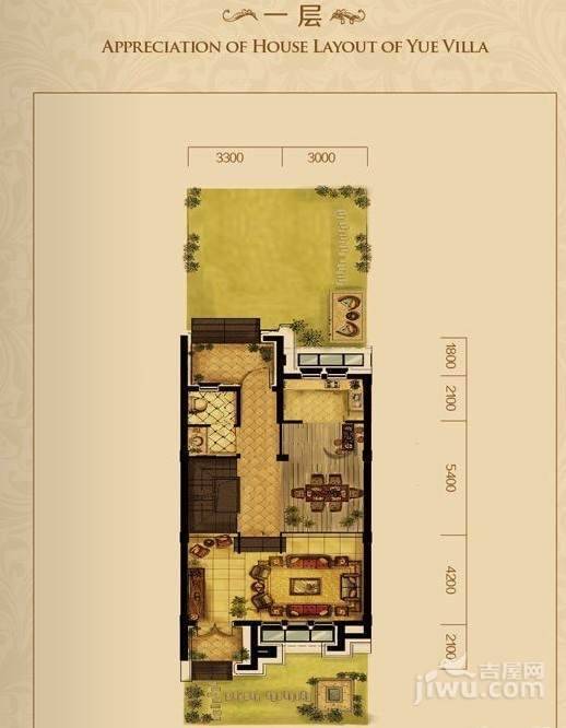 东田擎天半岛4室3厅4卫214㎡户型图