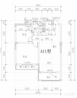 九浪山花園2室2廳1衛89㎡戶型圖