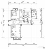 九浪山花園3室2廳2衛138㎡戶型圖