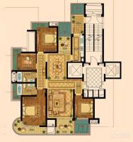 春天华府3室2厅2卫170㎡户型图