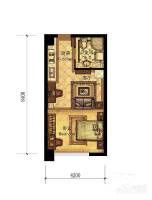 微博公館1室1廳1衛47㎡戶型圖