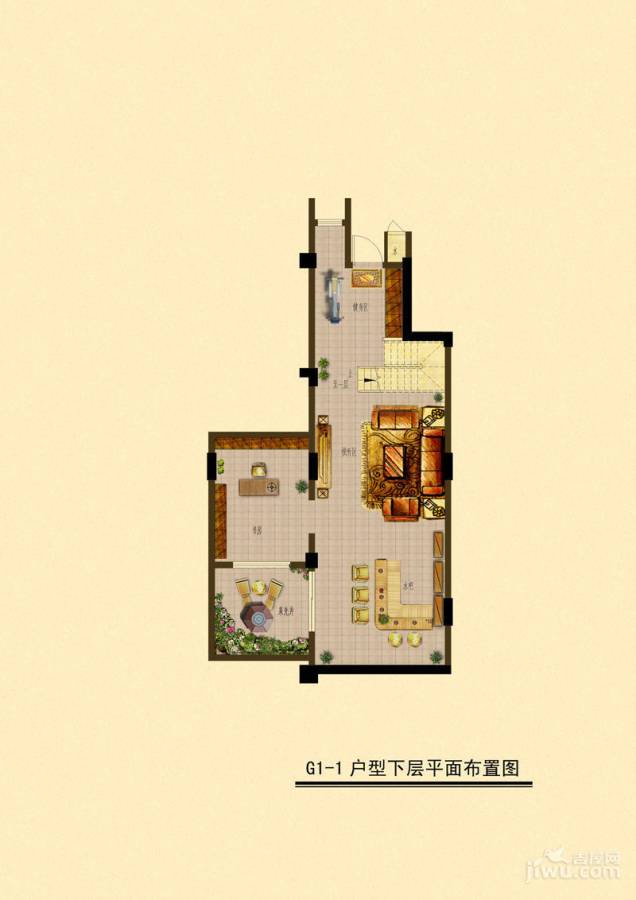 金地自在城3室2厅2卫146.9㎡户型图