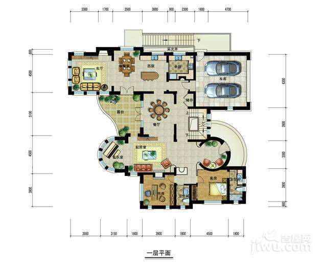 西溪山庄普通住宅300㎡户型图