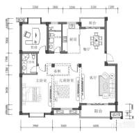 帝凯帝景园4室2厅2卫128㎡户型图