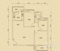 滠水春晓3室2厅1卫121.6㎡户型图