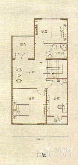 首创溪堤郡雅园4室4厅3卫户型图