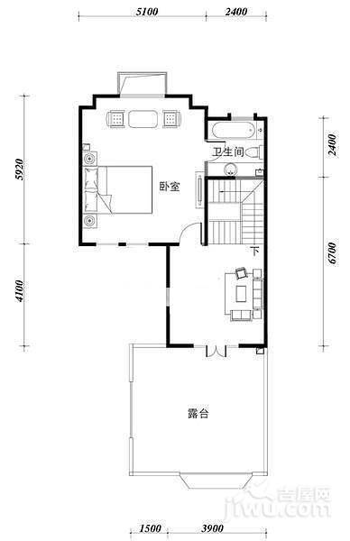 首创溪堤郡雅园4室3厅3卫户型图