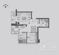 犀地1室1厅1卫76.2㎡户型图