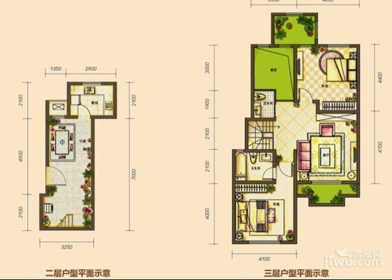 仁爱团泊湖逸湖岸普通住宅126㎡户型图