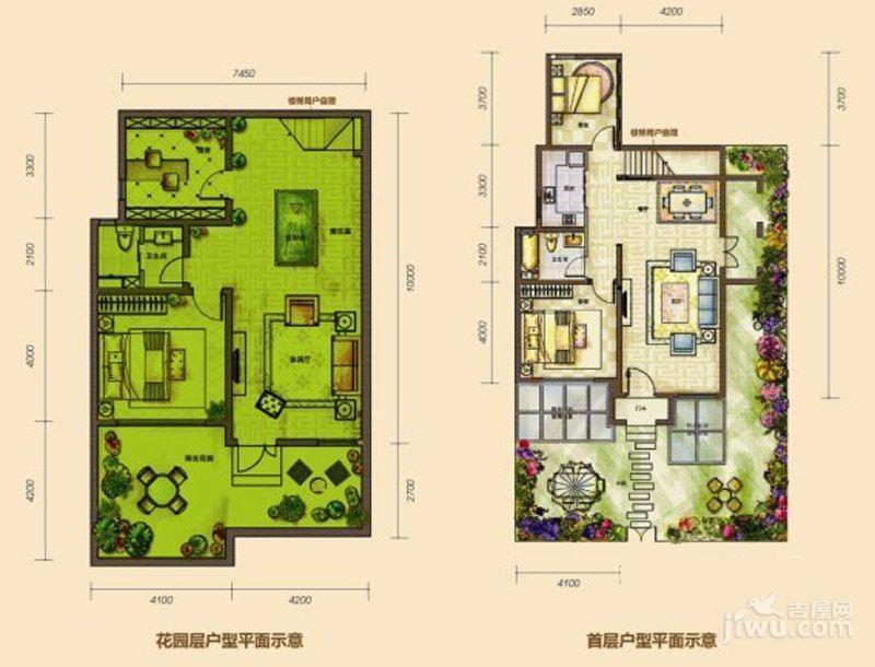 仁爱团泊湖逸湖岸3室3厅2卫199㎡户型图