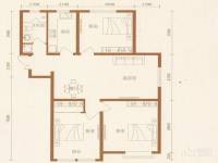 金泰丽湾3室2厅1卫127.5㎡户型图