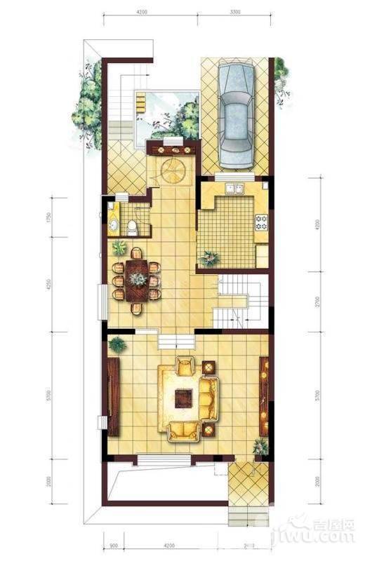 盘龙谷古根海姆山庄4室2厅3卫220㎡户型图