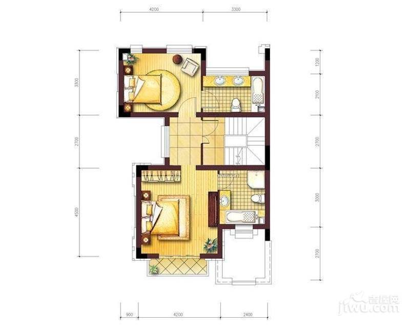 盘龙谷古根海姆山庄4室2厅3卫220㎡户型图