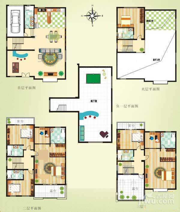 金沙丽水7室1厅7卫626㎡户型图