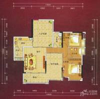 泊岸君庭2室1厅2卫106㎡户型图