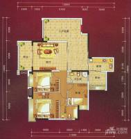 泊岸君庭3室2厅2卫114㎡户型图