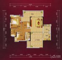 泊岸君庭3室2厅2卫115㎡户型图