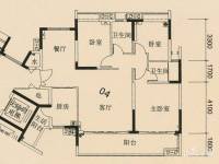 越秀可逸阳光3室2厅2卫120㎡户型图