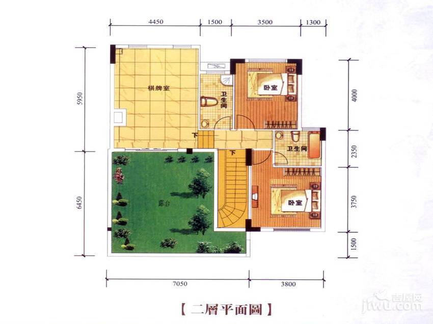 兴业海逸半岛花园4室2厅2卫215㎡户型图