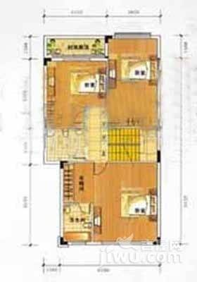 兴业海逸半岛花园3室1厅1卫121㎡户型图