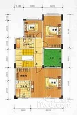 兴业海逸半岛花园3室2厅0卫147㎡户型图