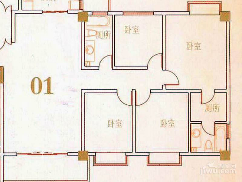 帝缘花园4室2厅2卫149.7㎡户型图