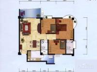 花城悦翠园3室2厅2卫100㎡户型图