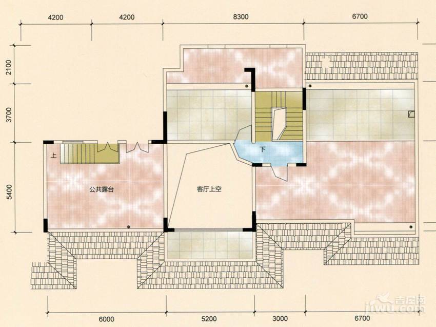 富城华府3室2厅2卫159.5㎡户型图