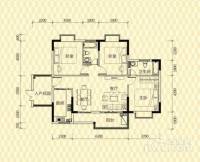 学府雅苑3室2厅2卫121㎡户型图