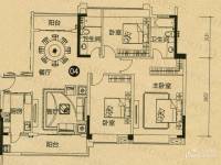 现代城·假日花园3室2厅2卫138.8㎡户型图