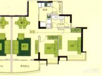 广州新塘新世界花园2室2厅1卫85㎡户型图
