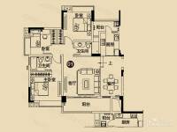 现代城·假日花园3室2厅2卫115.6㎡户型图