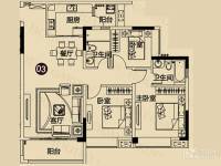 现代城·假日花园3室2厅2卫114.1㎡户型图