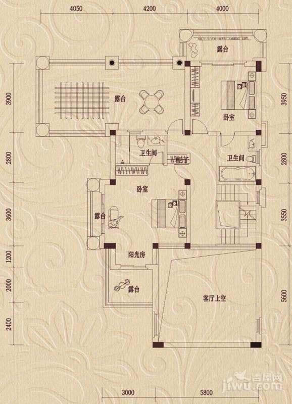 三盛翡俪山4室5厅5卫510㎡户型图