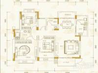 阳城心灵家园3室2厅2卫133㎡户型图