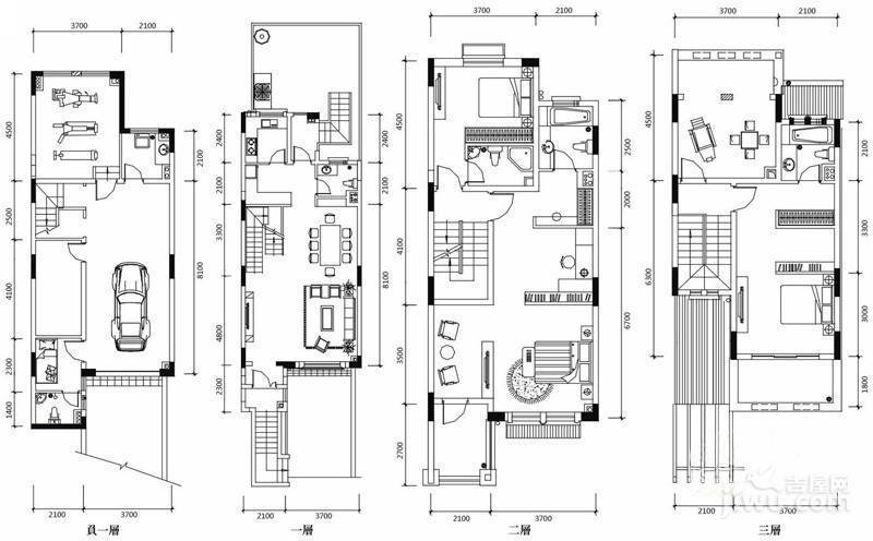 温哥华花园别墅普通住宅253.8㎡户型图