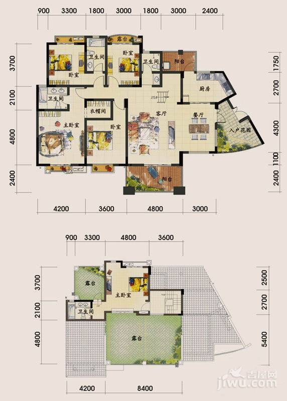 伊萨贝拉5室2厅4卫234㎡户型图