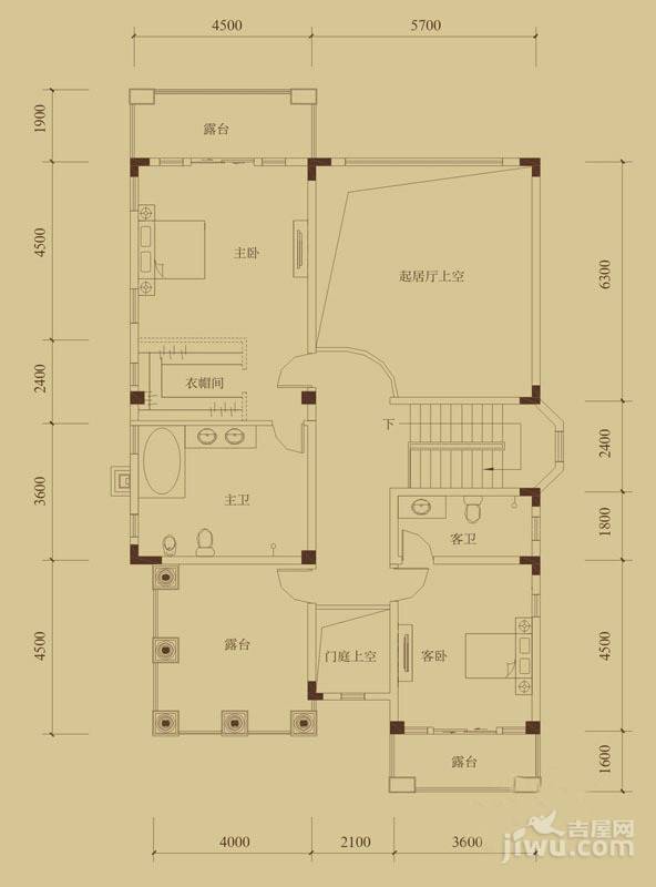 保利拉斐庄园2室0厅2卫432㎡户型图