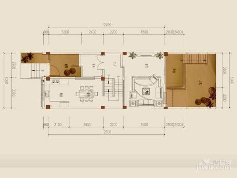 锦镇2期锦玺4室3厅4卫263㎡户型图