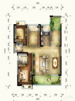 天来国际广场2室2厅2卫135.2㎡户型图