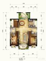 天来国际广场3室2厅2卫130.1㎡户型图