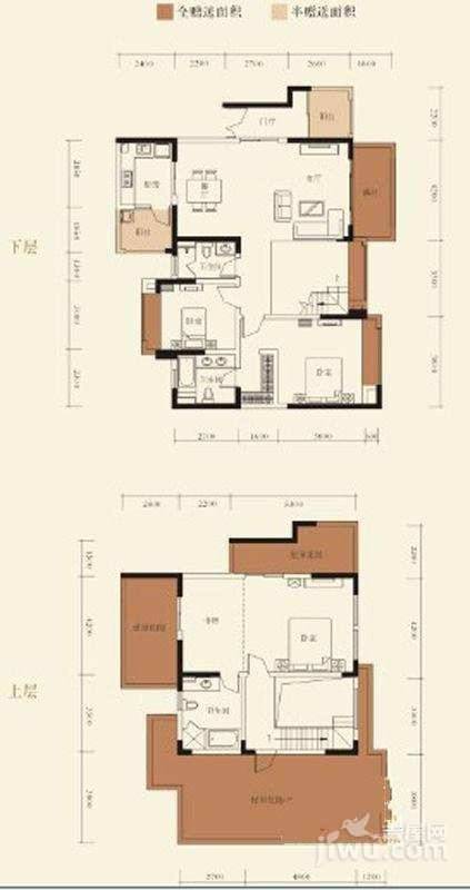 南钻威尼斯4室3厅3卫191㎡户型图