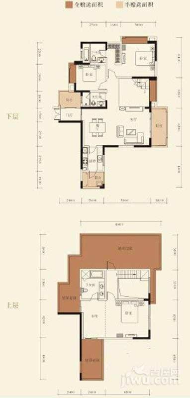 南钻威尼斯4室2厅2卫182㎡户型图