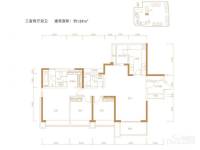 吉宝凌云峰阁3室2厅2卫139㎡户型图