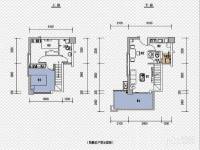 戛纳湾2室2厅2卫81.4㎡户型图