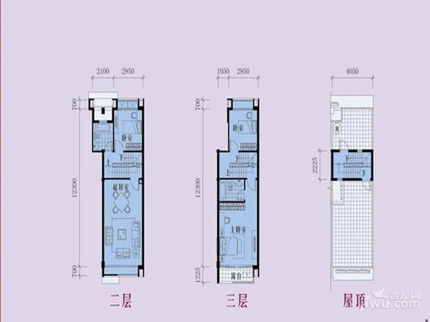 彩叠园别墅5室4厅4卫218㎡户型图