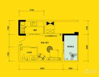 佰度SOHO1室0厅1卫35.4㎡户型图