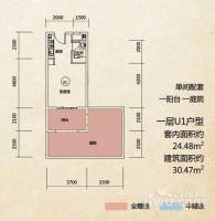 10里原麓1室0厅1卫24.5㎡户型图